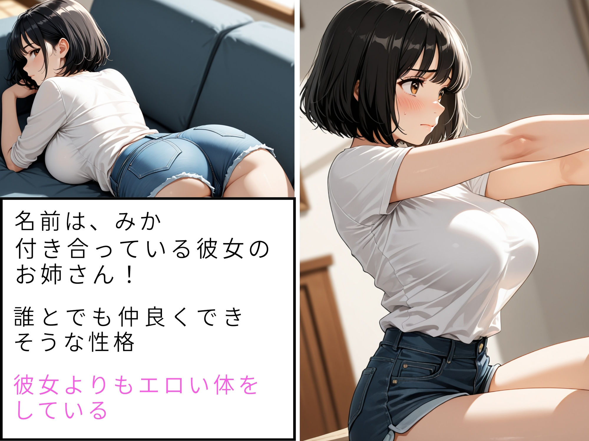 サンプル画像2:神乳を持つ彼女の姉は強●中出しをさせてくる(あかさ太郎) [d_597057]