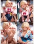 ☆オリキャラ☆【143枚】エロがりを奏でる着物×制服アレンジ系黒ギャル’アヤメ’