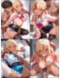 ☆オリキャラ☆【143枚】エロがりを奏でる着物×制服アレンジ系黒ギャル’アヤメ’