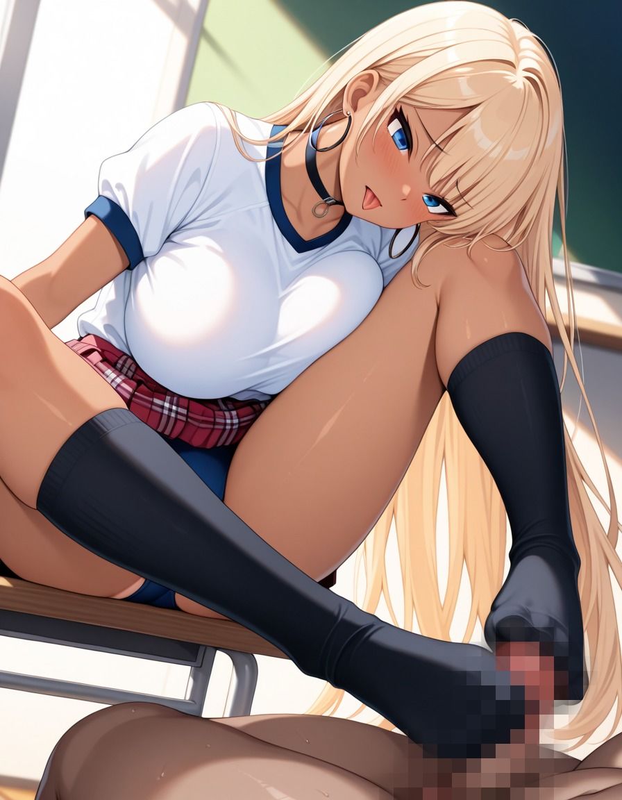 サンプル画像3:爆乳〜保健体育の実習体験〜黒ギャルがエロすぎて中出し(エッチなまりる) [d_597113]