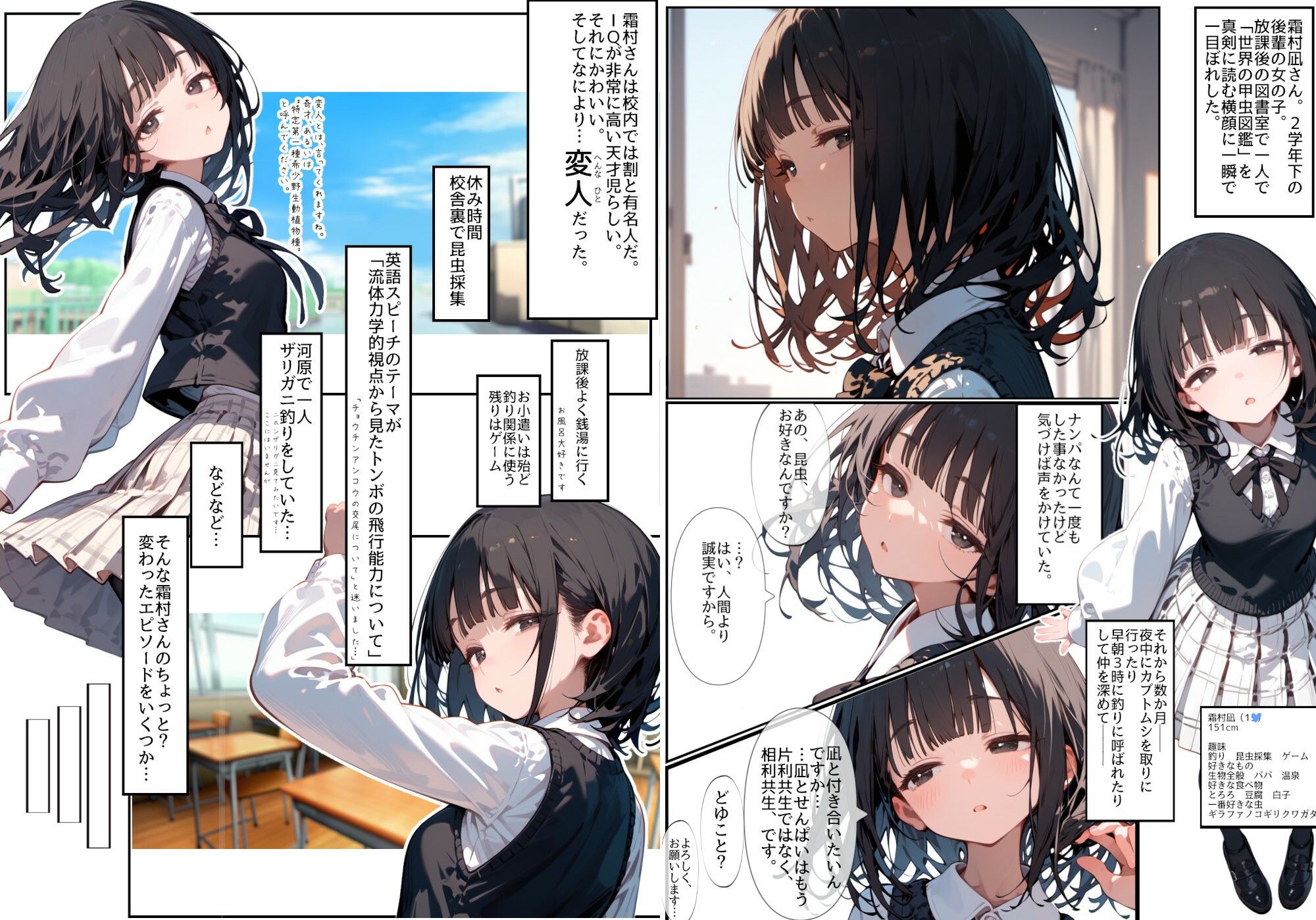 サンプル画像2:ふれる。不思議少女  霜村凪の観察日記(娘々茶房) [d_597157]