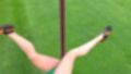 元祖中華女性格闘家「チュンリー（春麗）」の陸上競技ユニフォームダンス乳揺れ