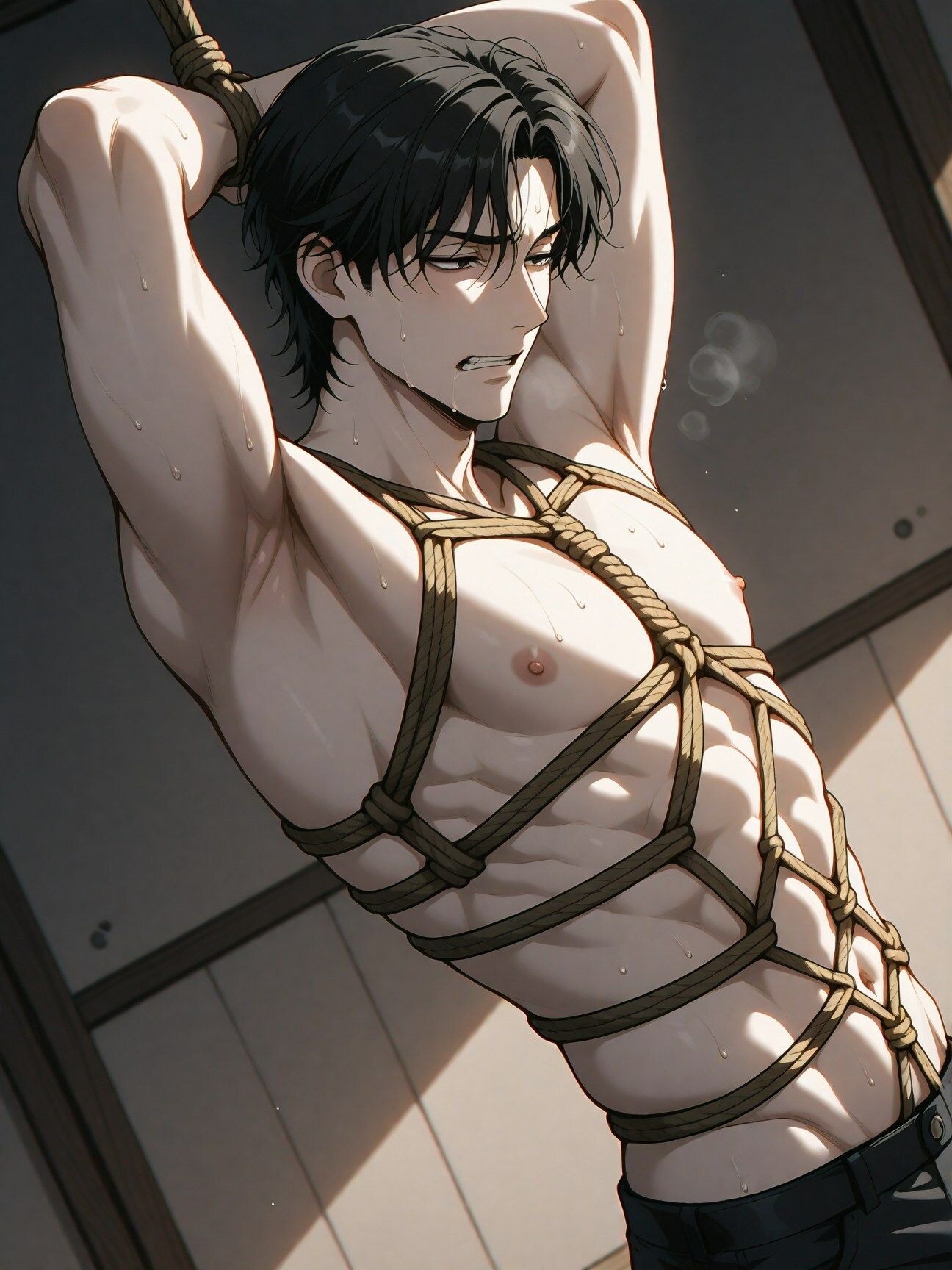 緊縛男子 画像8