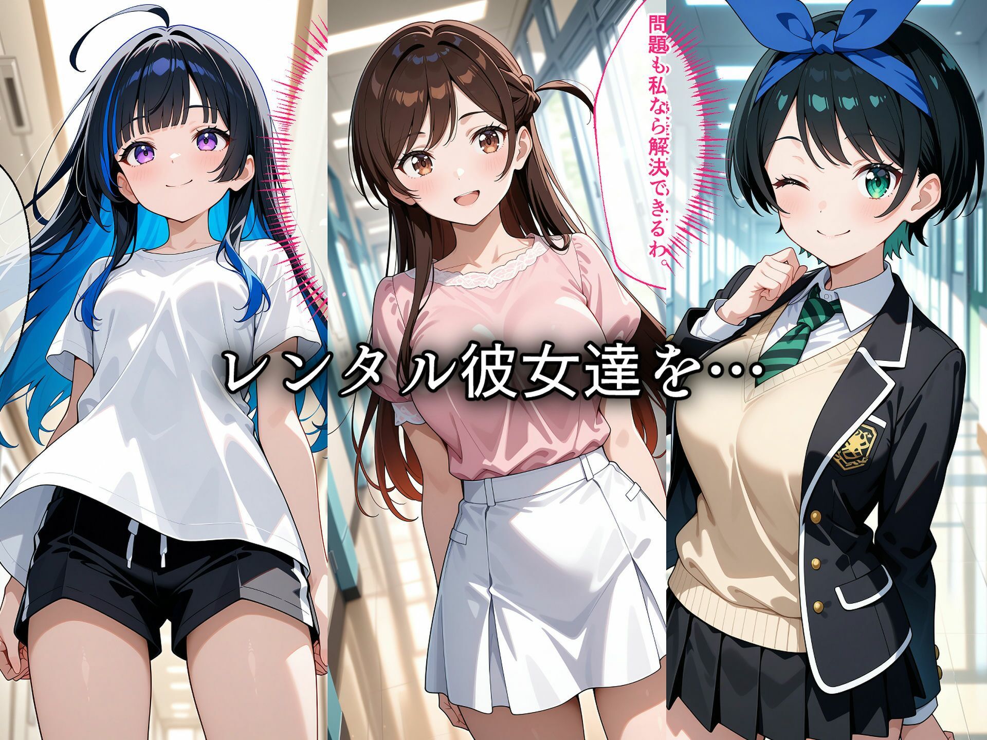 寝取られたレンタル彼女達〜催〇アプリで種付け完了 画像1