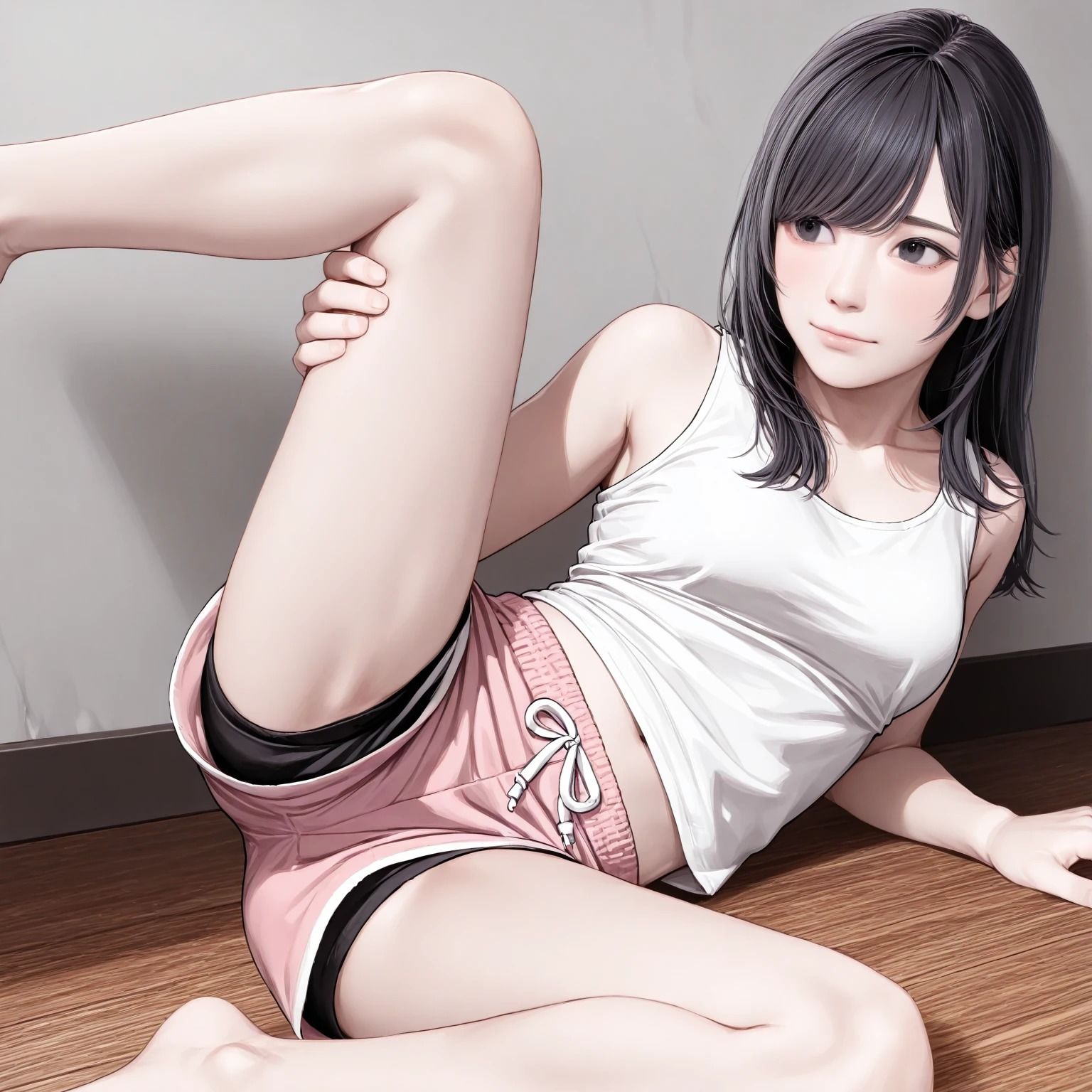 ショートパンツのM字開脚ハミパン（391枚） 画像7