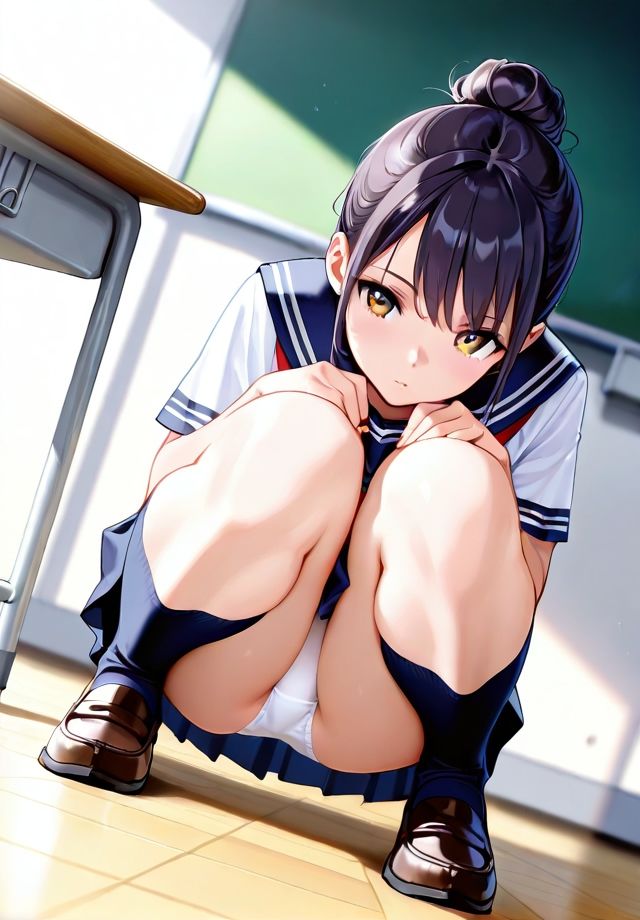 PantyCollectionVII JKしゃがみパンチラ2 画像2