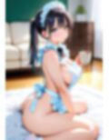 裸エプロンのメイドさん