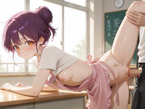 生が好きなセフレとやってみた!エプロンをした先生編 画像9