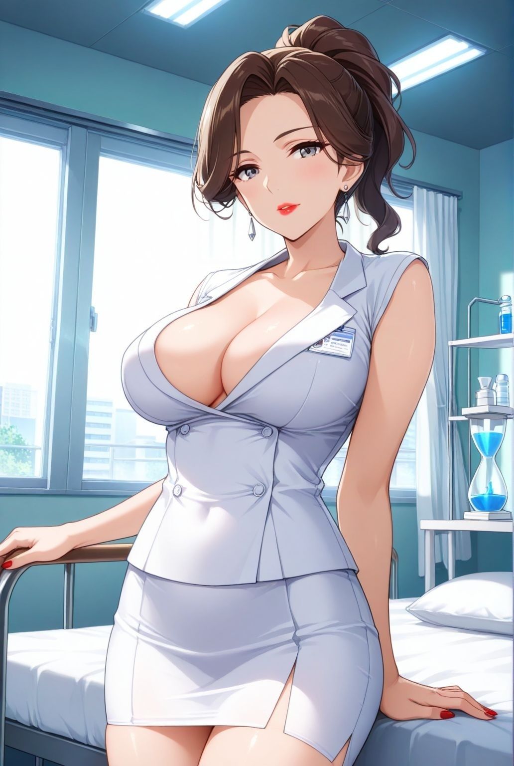 サンプル画像1:白衣と快楽―ポニーテール女医の淫らな時(快楽熟女クラブ) [d_597580]