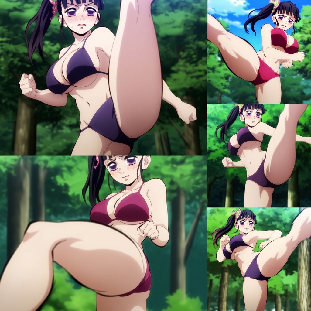 サンプル画像3:【495枚】鬼殺隊の生足蹴り 5(鼉カメラふぱぁん) [d_597697]