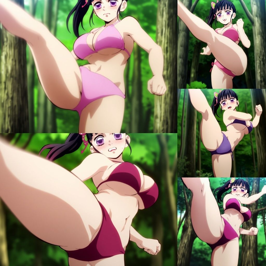 サンプル画像4:【495枚】鬼殺隊の生足蹴り 5(鼉カメラふぱぁん) [d_597697]