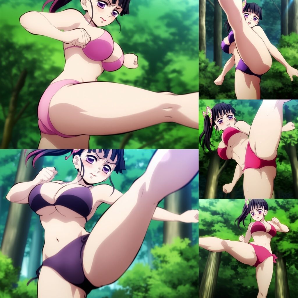 サンプル画像5:【495枚】鬼殺隊の生足蹴り 5(鼉カメラふぱぁん) [d_597697]