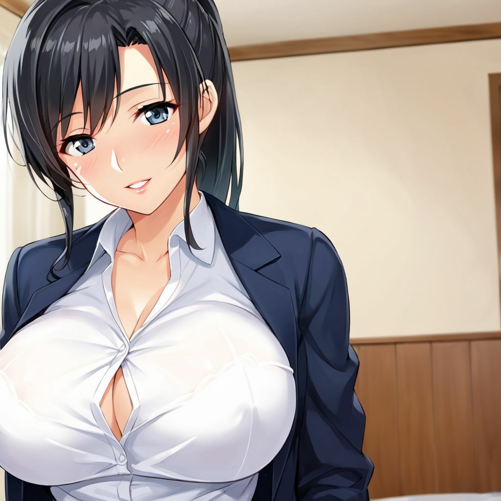 サンプル画像1:清楚なママ友は夜になると俺のア●コをしゃぶりに来る。(もつつけめん) [d_597756]