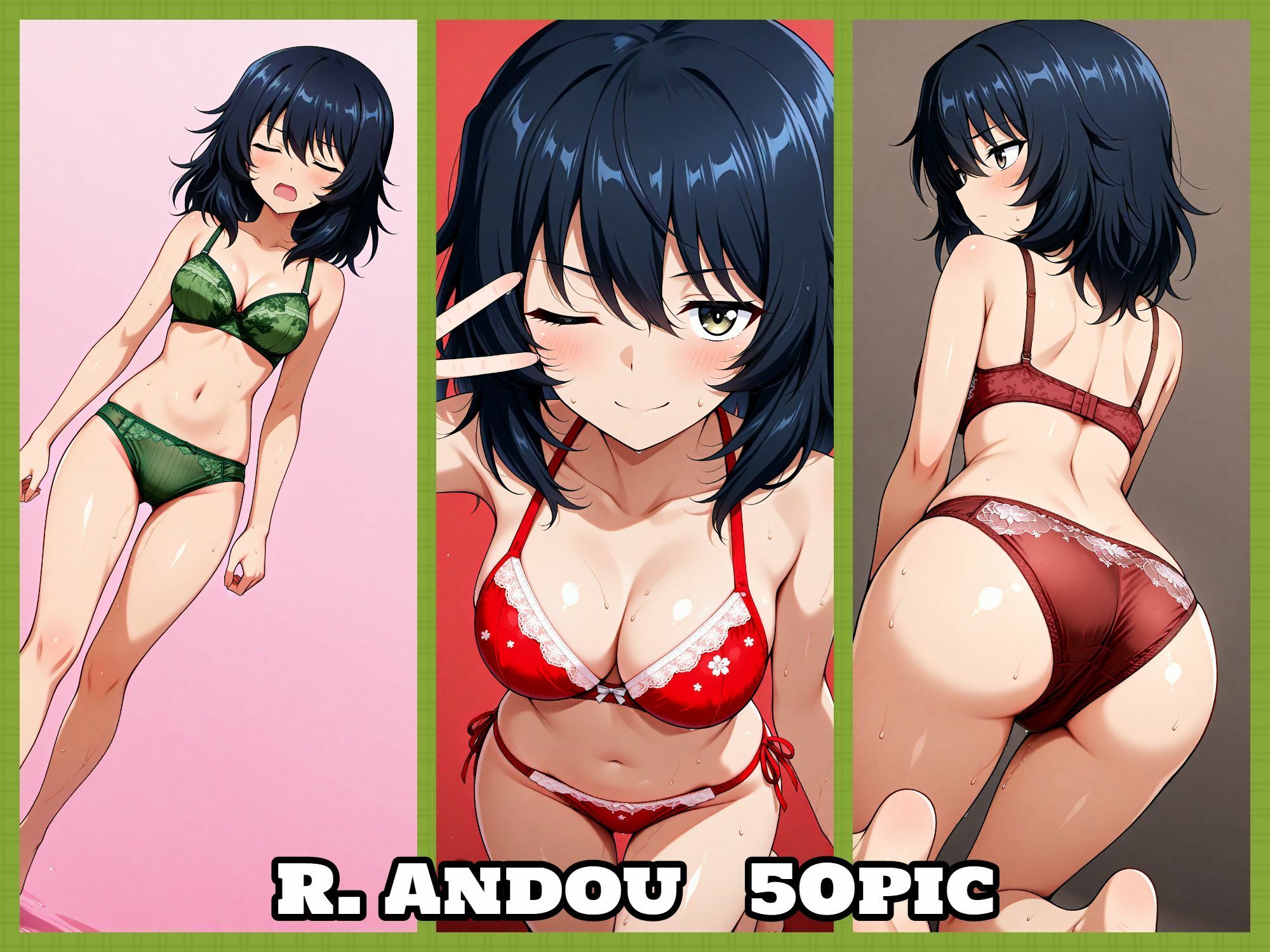 Girls underwear panties and bra BC自由学園編 画像4
