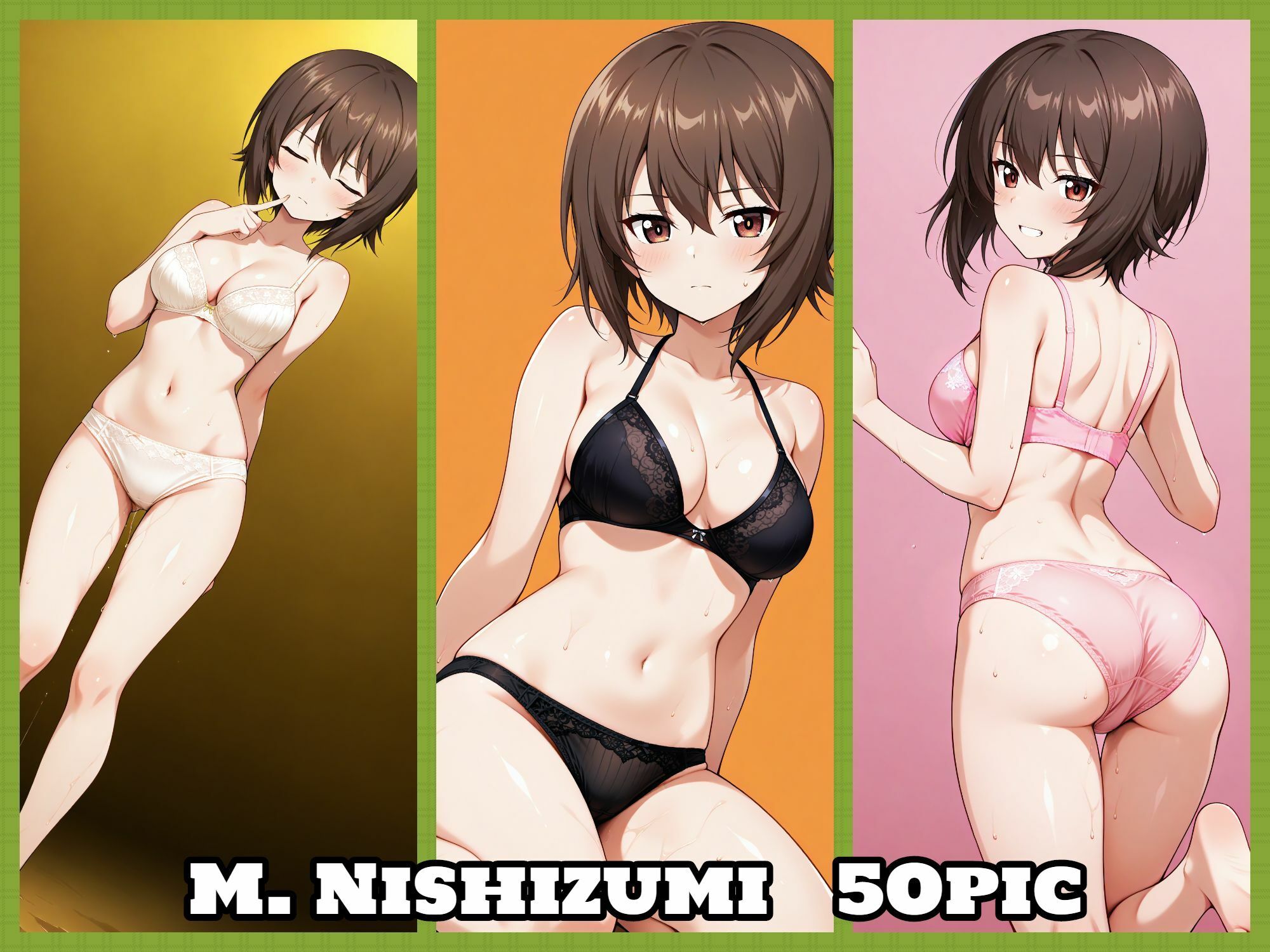 Girls underwear panties and bra 黒森峰編 画像3