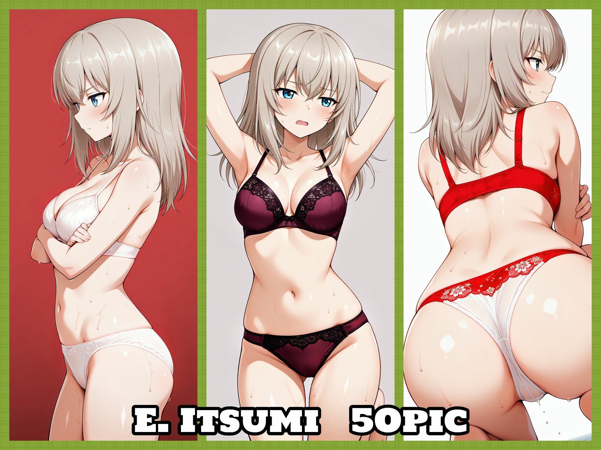 Girls underwear panties and bra 黒森峰編 画像4
