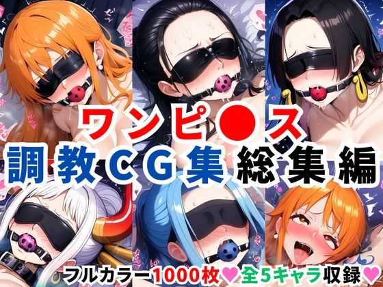 ワンピ●ス調教CG集総集編【1000枚 全5キャラ/ナミ/ロビン/ハンコック/ヤマト/ビビ】【二次ソムリエ】
