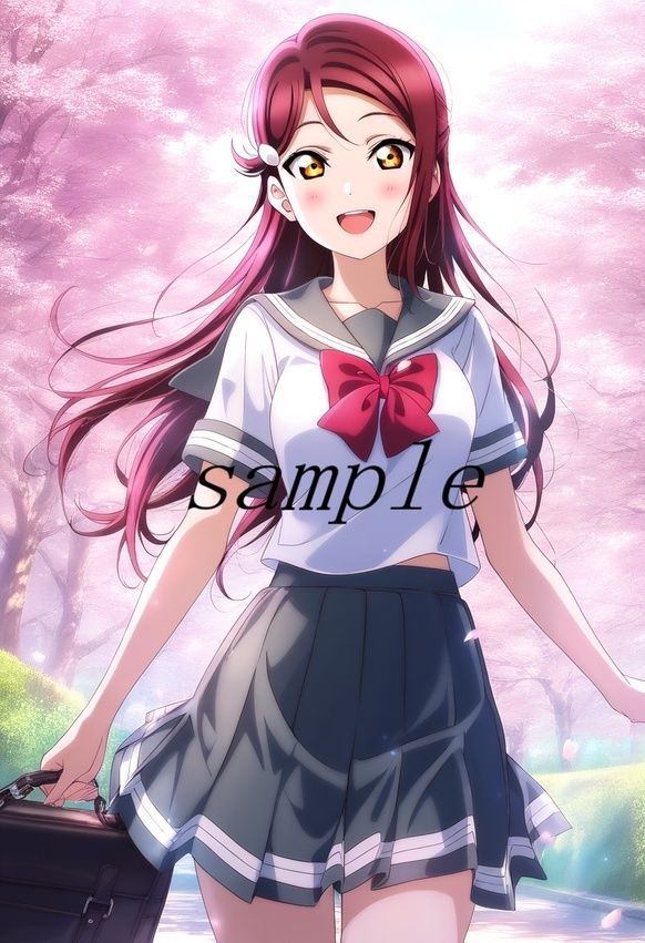 ラ〇ライブ!サ〇シャイン!!〜桜〇梨子ちゃんCG集〜(制服、サンタコス、逆バニー等) 画像1
