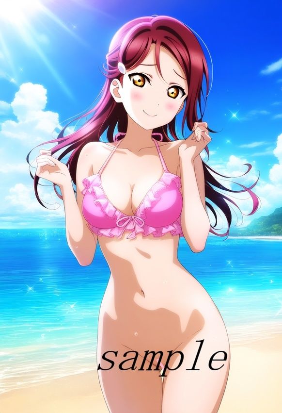 ラ〇ライブ!サ〇シャイン!!〜桜〇梨子ちゃんCG集〜(制服、サンタコス、逆バニー等) 画像2