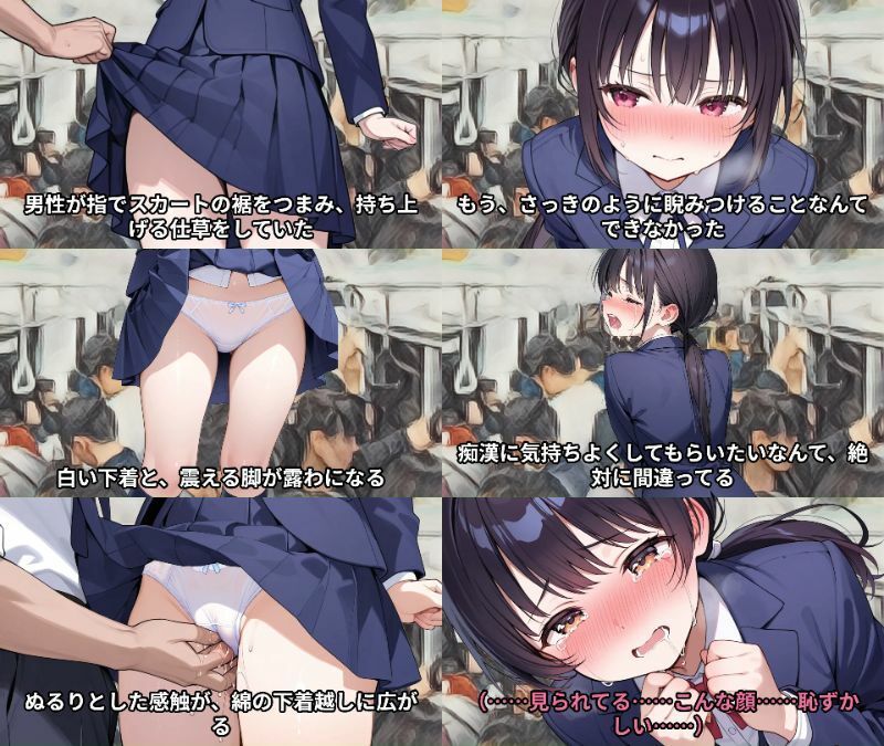 【羞恥体験告白】穢れを知らない新入生の女子学生を通学初日の満員電車で蹂躙した話(前編・中編・後編セット) 画像3