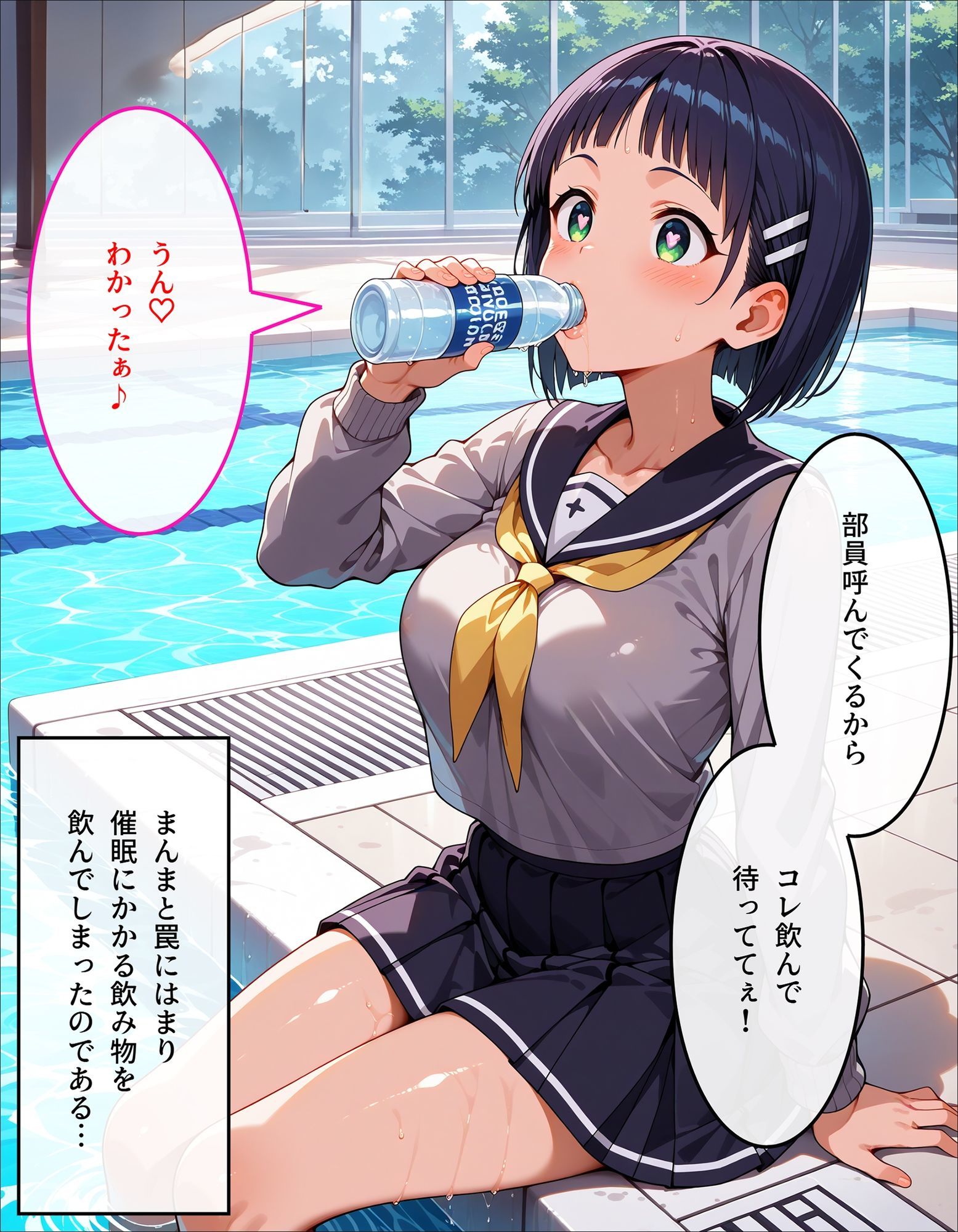 サンプル画像3:直葉のスク水特別授業(もしも☆アニ) [d_598085]