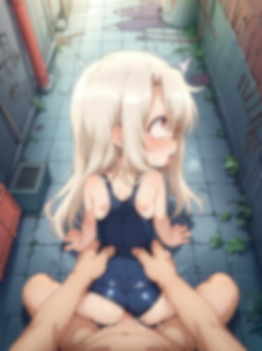 メス◯キイリヤと路地裏でガチイキSEXするCG集-スク水ver10