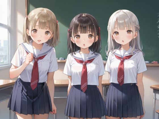 デカ尻の女子校生たちがイクまで強●中出し生ハメエッチ1