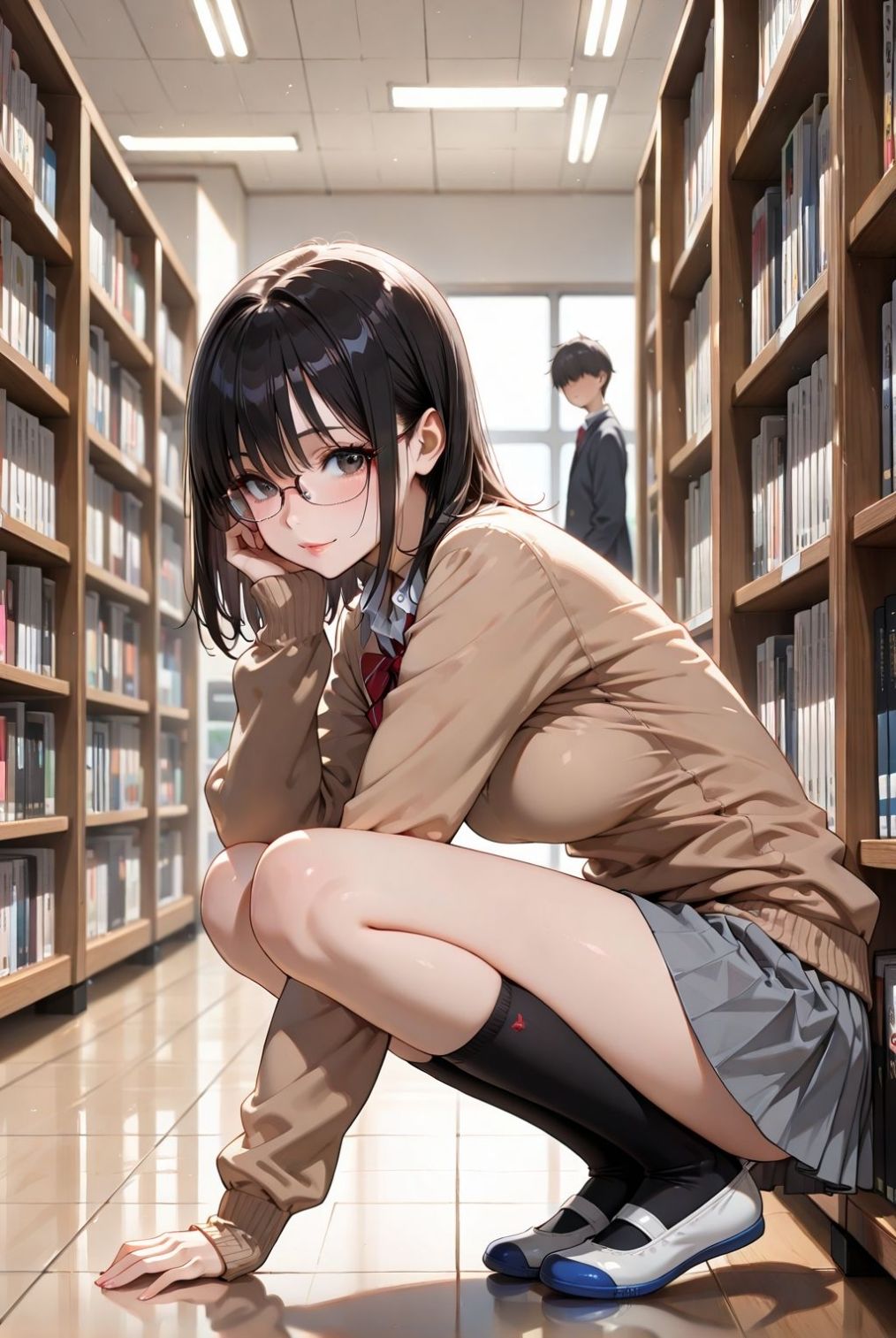 サンプル画像1:図書委員はえっちに決まってます(欲望の花園) [d_598239]