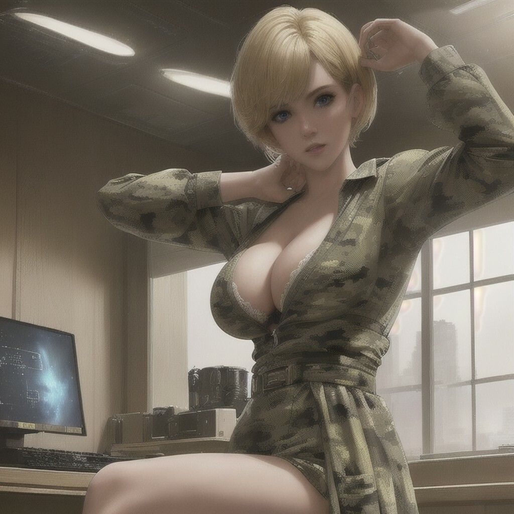 サンプル画像2:宇宙の女兵士 第3章 〜休息〜(DA Fantasy) [d_598280]