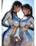 超絶リアル！！濡れたテカテカウェットスーツ！！ふたなりCG集 NO.9【立ちバック・フェラ・もっこり・駅弁・兜合わせ・丸出し・騎乗位・手こき・正常位】195枚