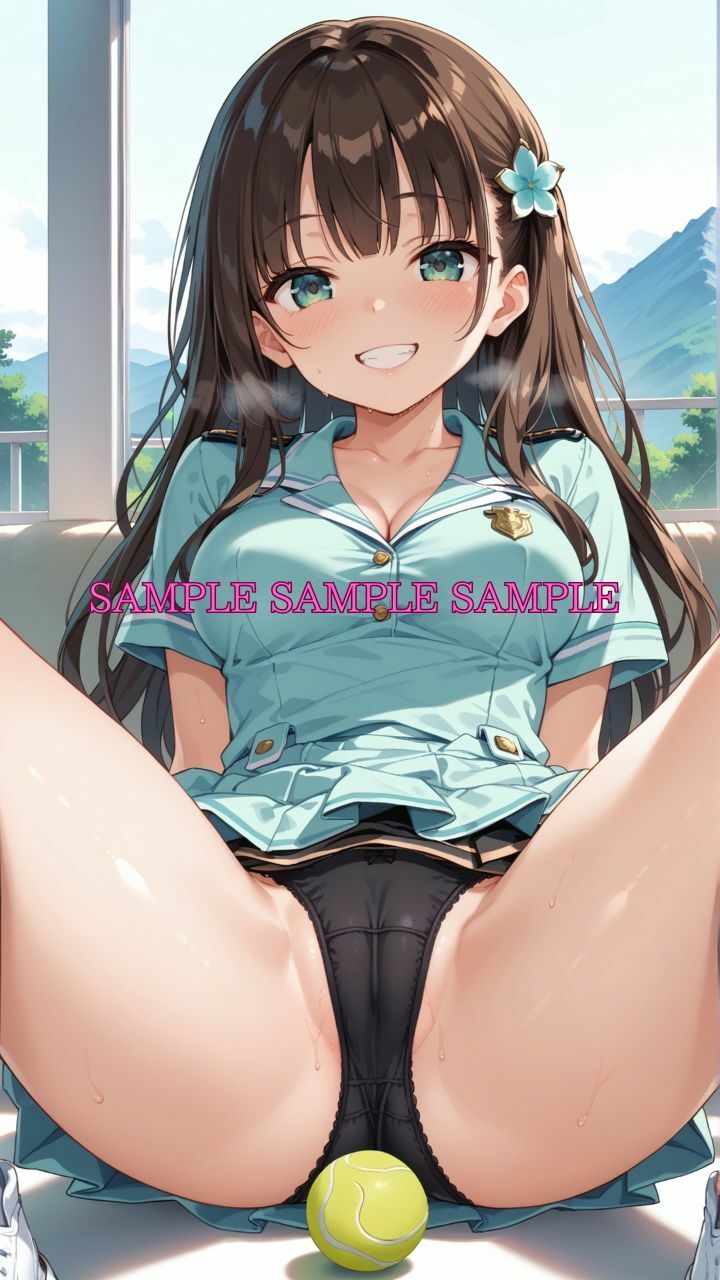 サンプル画像4:男女比1対10000の世界 テニス娘達とセックスし放題でちんぽが乾く暇もないヤリ放題ハーレムライフ！！(TailorFetiAI-Pix) [d_598396]