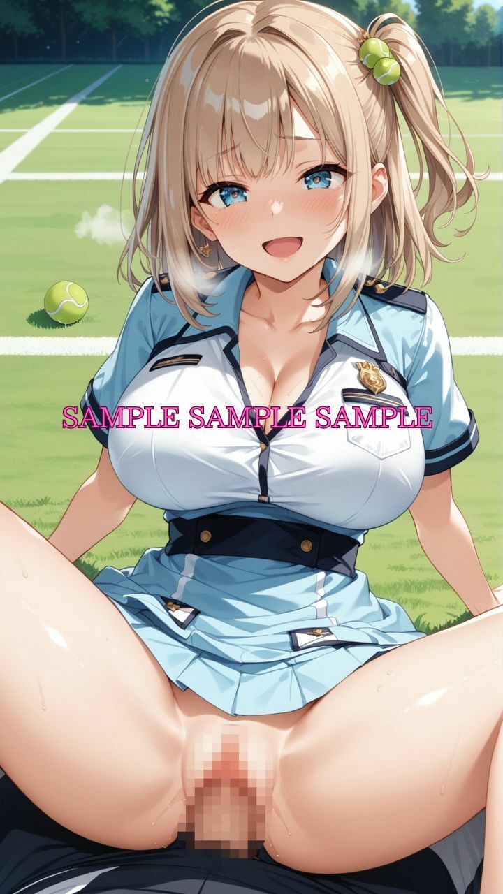 サンプル画像5:男女比1対10000の世界 テニス娘達とセックスし放題でちんぽが乾く暇もないヤリ放題ハーレムライフ！！Vol.2(TailorFetiAI-Pix) [d_598401]