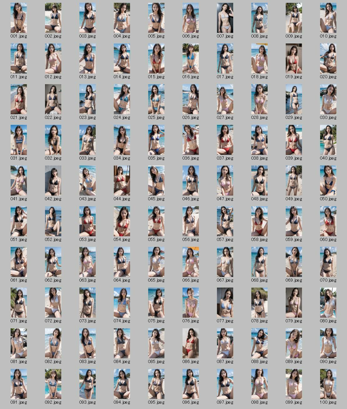 サンプル画像6:【AI実写】誰かに似ている？ 【実写風AI水着グラビア】Vol.2(美伝プロジェクト) [d_598452]