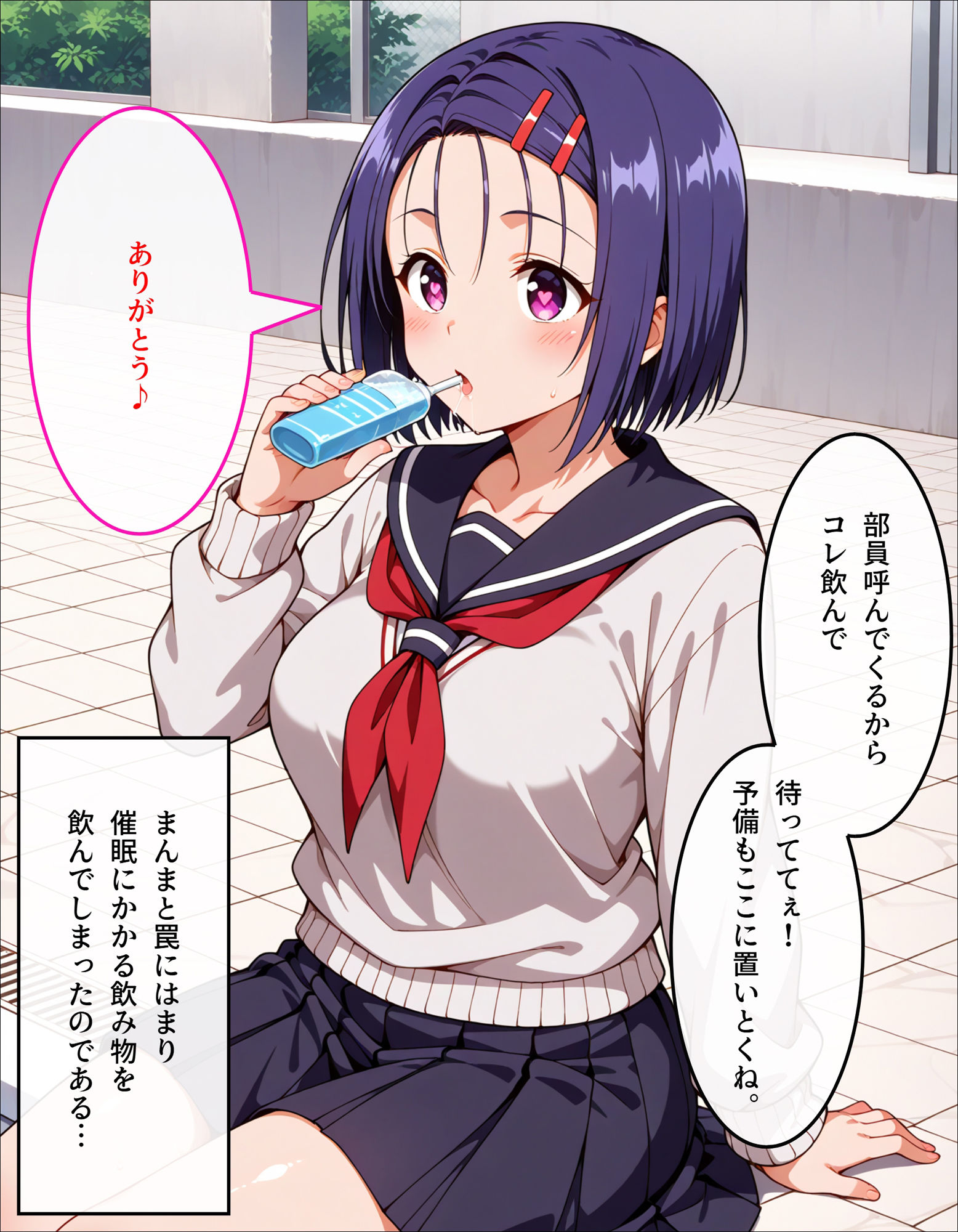 サンプル画像3:春菜のスク水特別授業(もしも☆アニ) [d_598538]