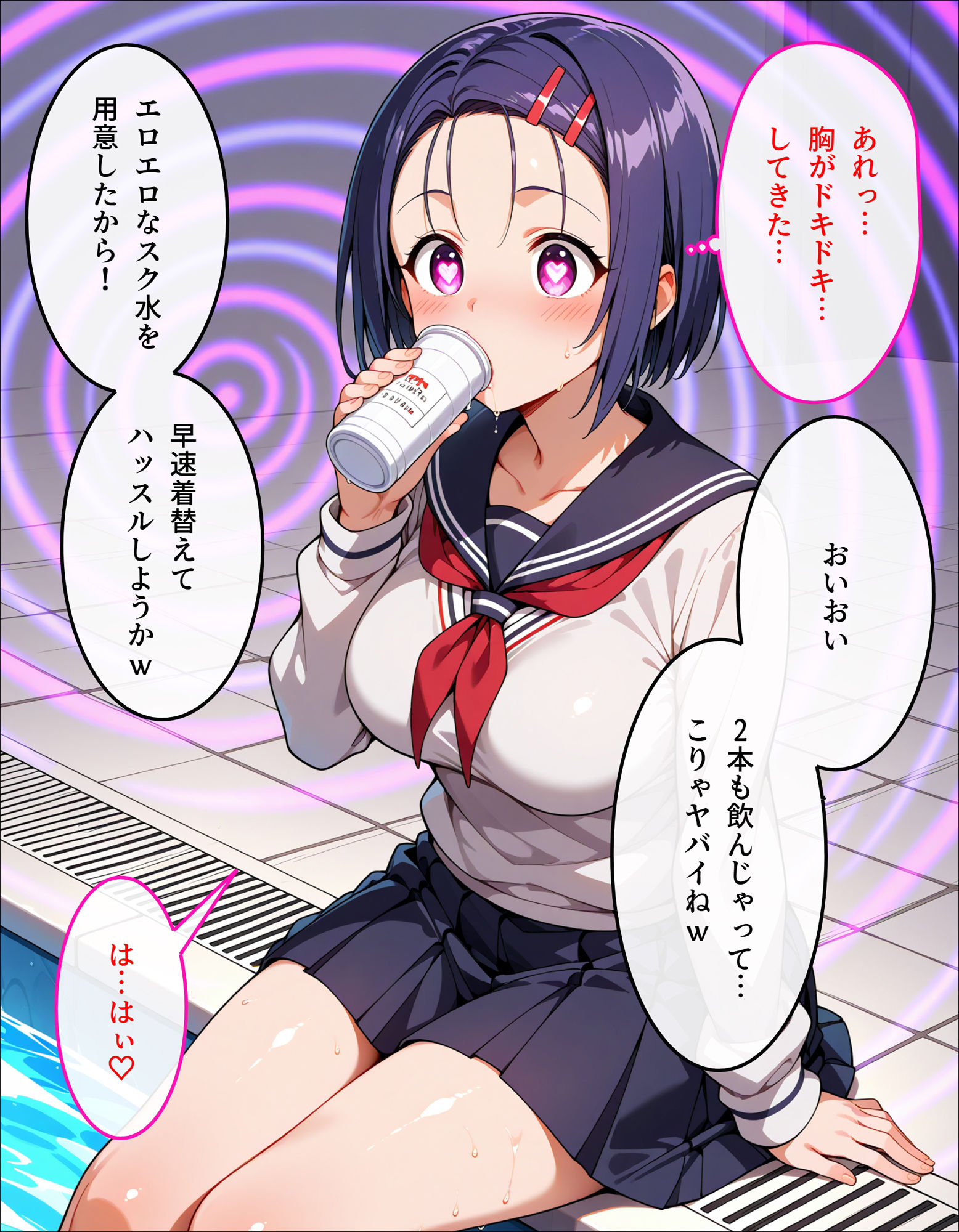 サンプル画像4:春菜のスク水特別授業(もしも☆アニ) [d_598538]