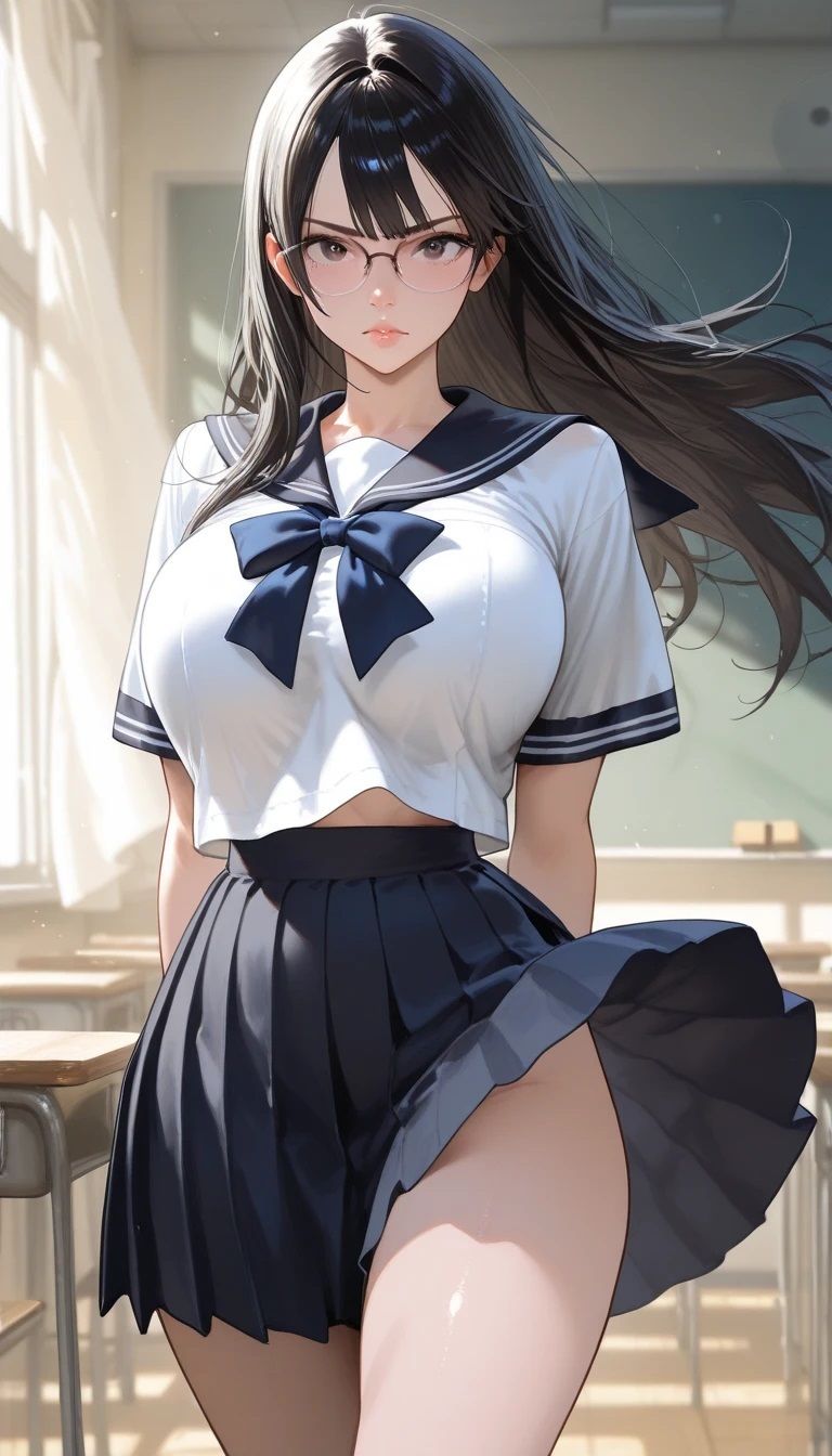 メガネ風紀委員 秘密のセックス 画像1