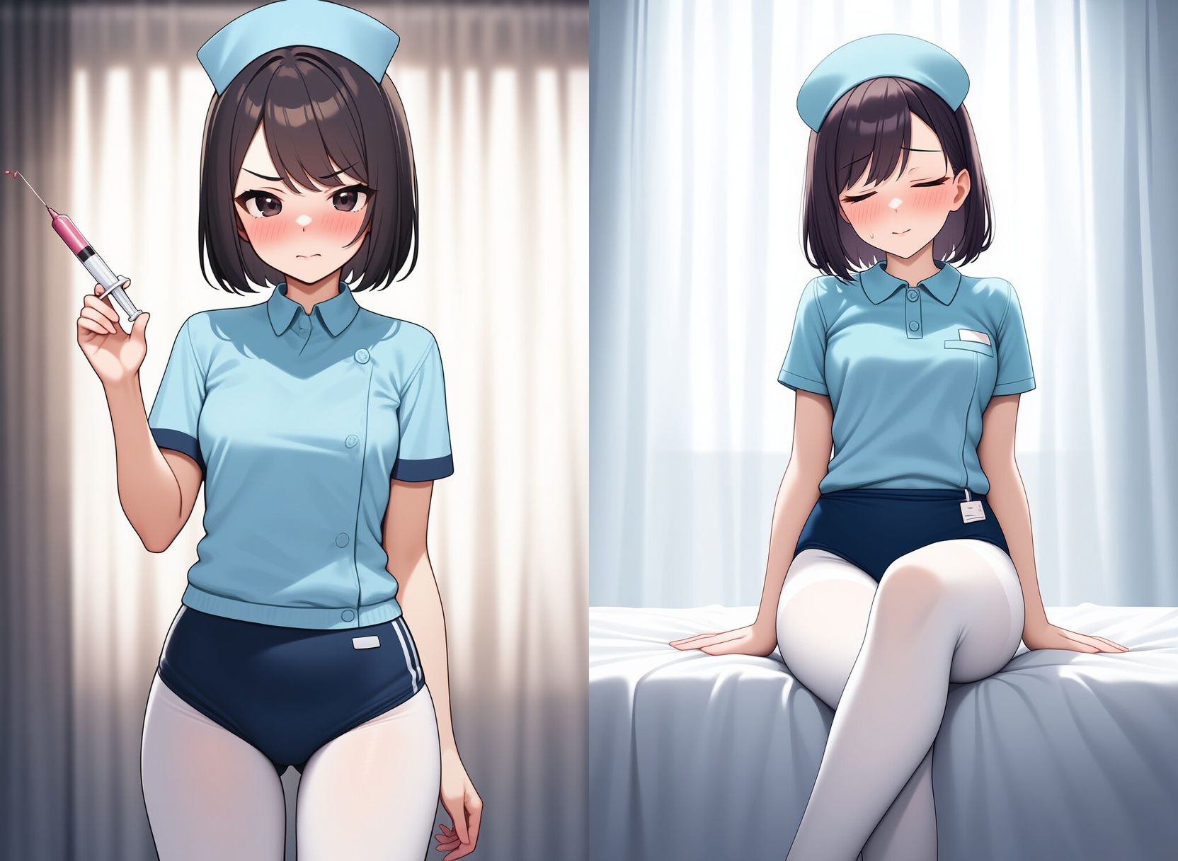 ブルマー姿の看護婦さん、入院中お世話になりました 画像4
