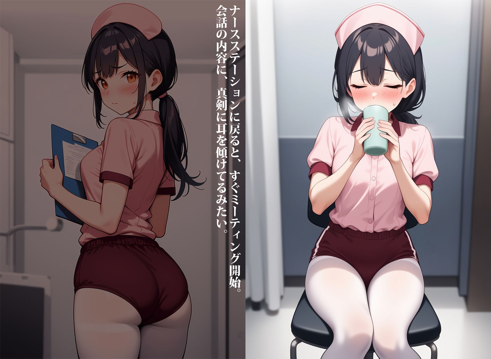 ブルマー姿の看護婦さん、入院中お世話になりました 画像6