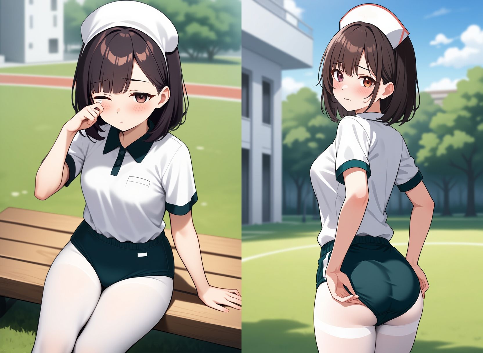 ブルマー姿の看護婦さん、入院中お世話になりました 画像7