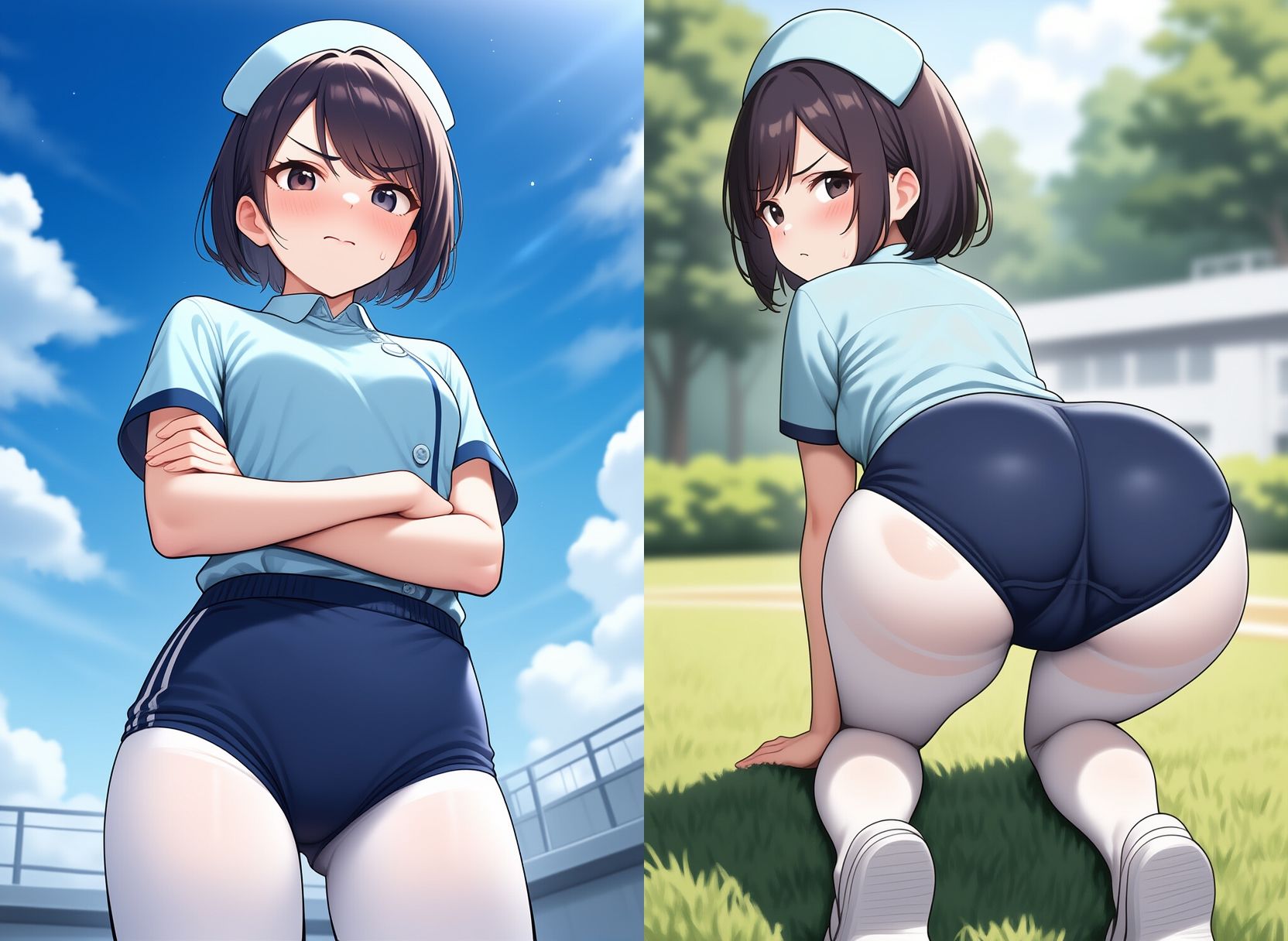 ブルマー姿の看護婦さん、入院中お世話になりました 画像8