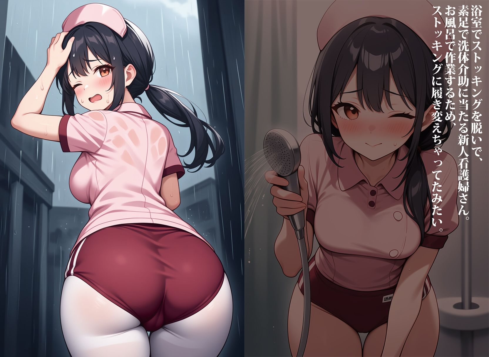 ブルマー姿の看護婦さん、入院中お世話になりました 画像9