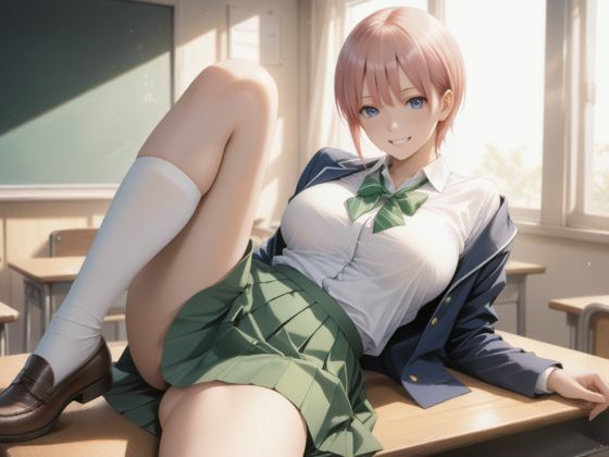 サンプル画像1:五等分の学園性活の日常〜いつでもどこでも強●S◯X  中◯一花編〜(とろんと) [d_598610]