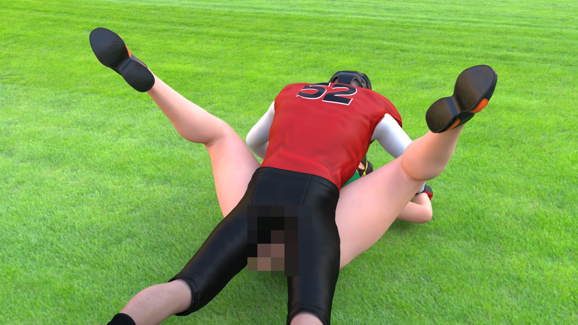 サンプル画像2:元祖中華女性格闘家「チュンリー（春麗）」の陸上競技ユニフォーム・アメフト選手によるレ○プ被害（01-正常位）(Ozone_Layer) [d_598625]