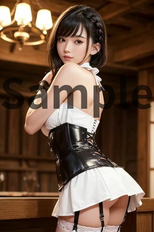 AAS 美女×ガーターベルト【AIグラビア写真集】オーバー200 アメージングAI画像シリーズ 画像9