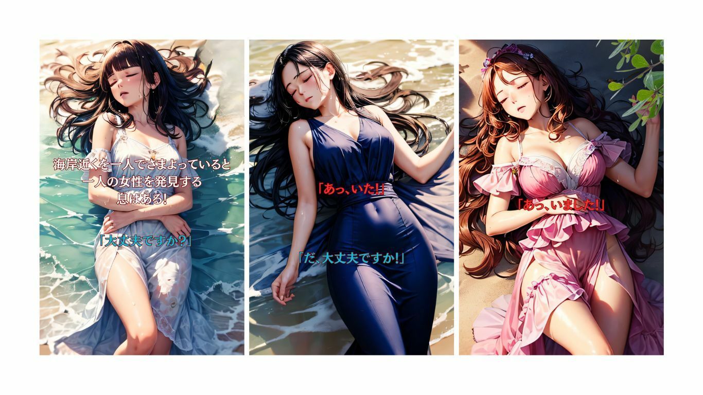 サンプル画像1:無人島に女性6人と男は僕1人 Episode.1(KOC) [d_598796]