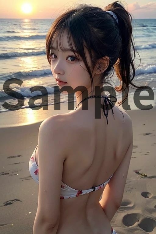 サンプル画像2:AAS 美女×水着【AIグラビア写真集】オーバー200 アメージングAI画像シリーズ(AI.cafe 遊遊) [d_598800]