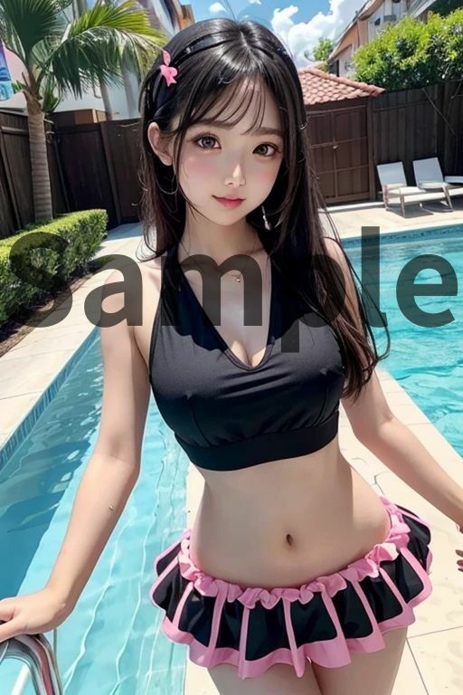 サンプル画像6:AAS 美女×水着【AIグラビア写真集】オーバー200 アメージングAI画像シリーズ(AI.cafe 遊遊) [d_598800]