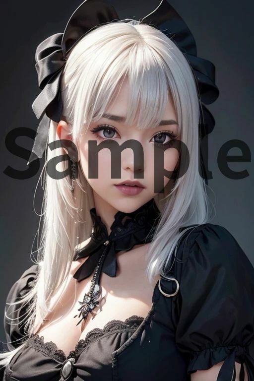 サンプル画像1:AAS 美女×ゴスロリ【AIグラビア写真集】オーバー200 アメージングAI画像シリーズ(AI.cafe 遊遊) [d_598829]