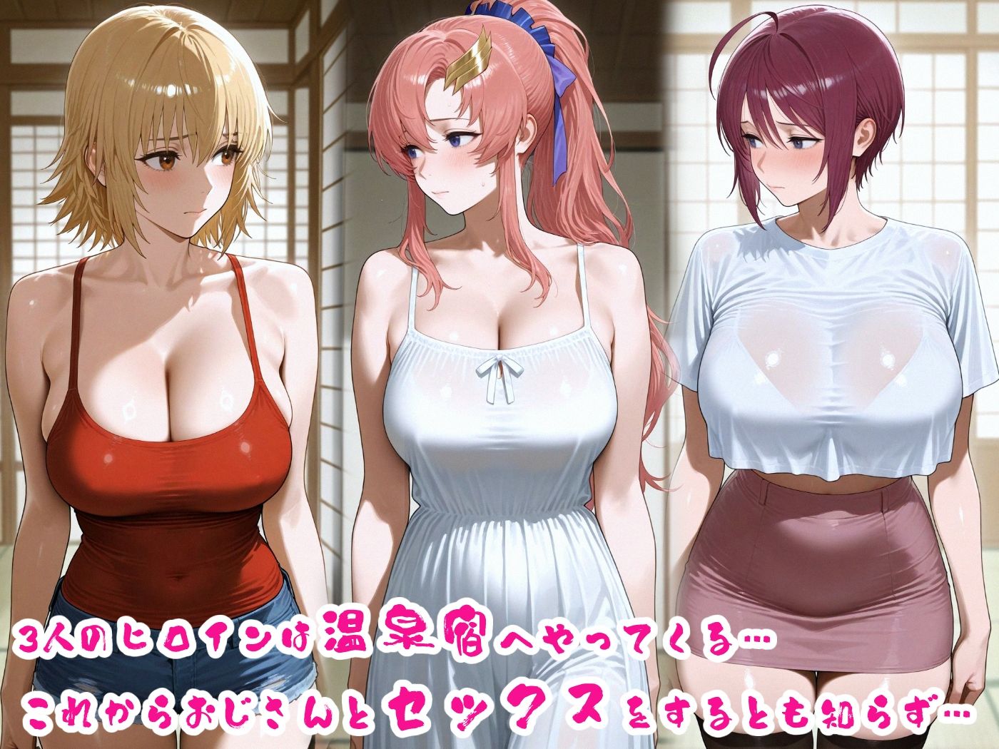 【エロ漫画】温泉宿でSEX -ガ〇ダムSEE〇-2