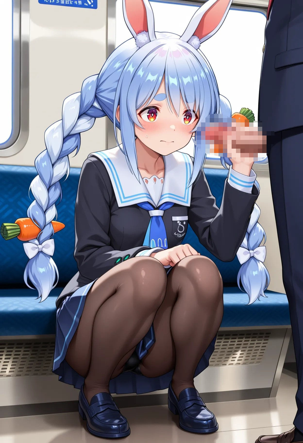 サンプル画像4:兎田ぺこら  痴●CG集(黒猫AI生成所) [d_599020]